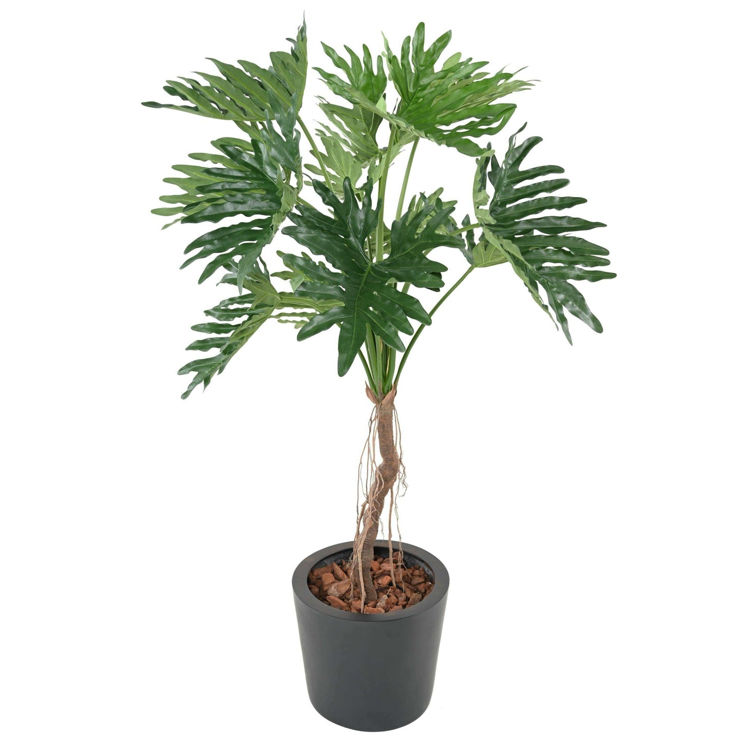 Arbre artificiel tropical Philodendron Selloum - plante d'intérieur - H.150cm