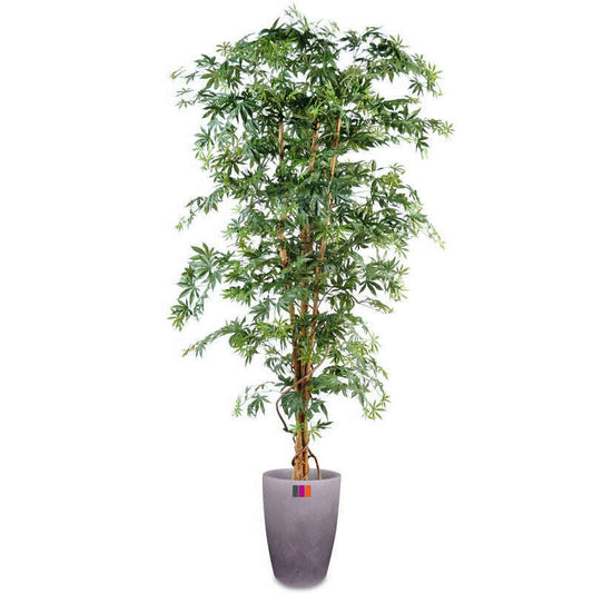 Arbre forestier artificiel Aralia new - plante d'intérieur - H.150cm vert