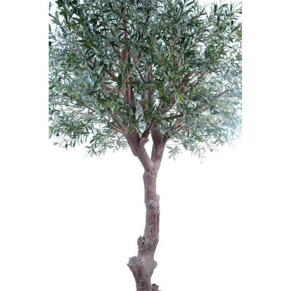 Arbre fruitier artificiel Olivier tête géant et olives - plante pour intérieur - H.270cm