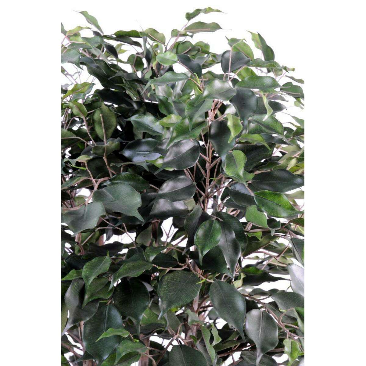 Arbuste artificiel Ficus Exotica buisson - plante d'intérieur - H.110cm vert