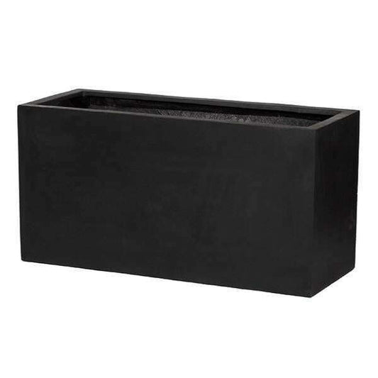 Bac pour fleur jardinière intérieur / extérieur L.150cm noir Fiberstone