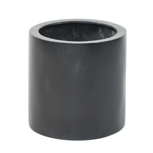 Bac pour fleur pot cylindre - intérieur extérieur - H.20xØ.20cm noir Fiberstone