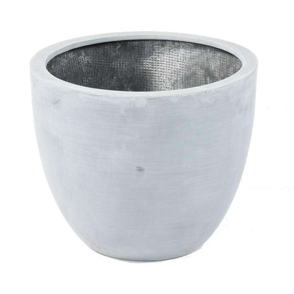 Bac pour fleur pot lotus - intérieur extérieur - H.50 x Ø.58cm gris Fiberstone