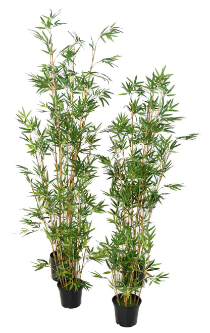 Plante artificielle bambou cannes chaume - plante d'intérieur - H.60cm vert