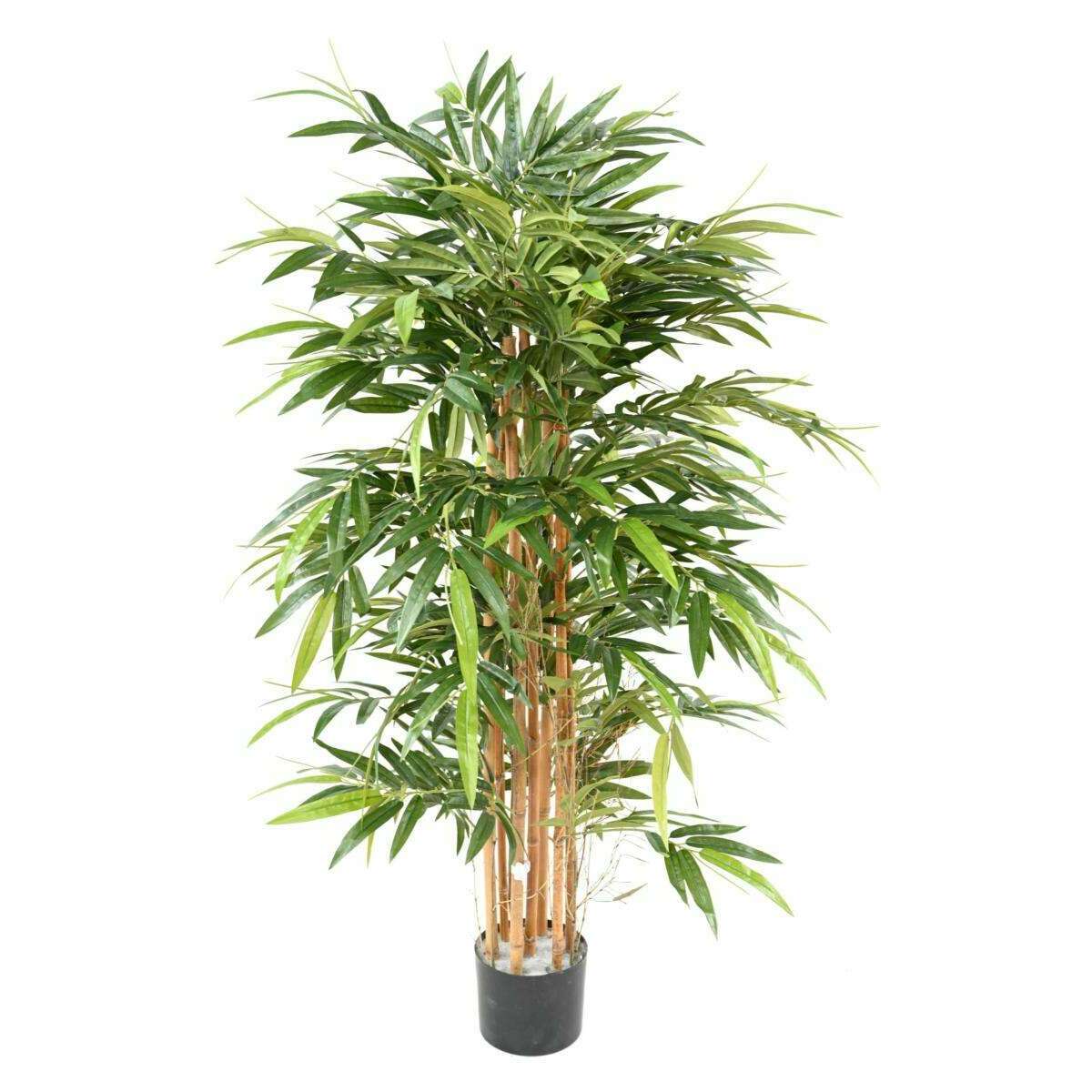 Bambou artificiel Gamme Eco Buisson - plante d'intérieur - H.155cm vert