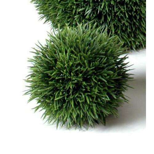 Boule d'herbe artificielle - plante pour intérieur extérieur - Ø.13cm vert