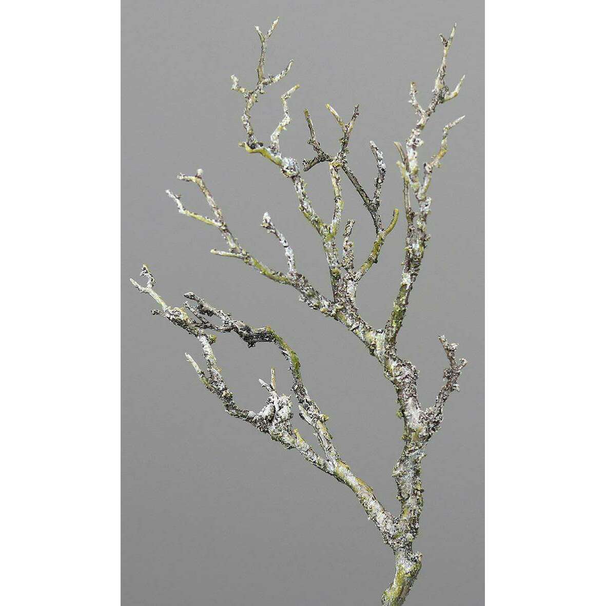 Branche artificielle bois avec mousse et lichen - décoration d'intérieur - H.30cm