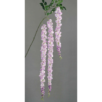 Branche artificielle Cytise - feuillage pour intérieur - H.155cm lilas