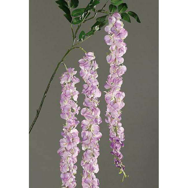 Branche artificielle Cytise - feuillage pour intérieur - H.155cm lilas