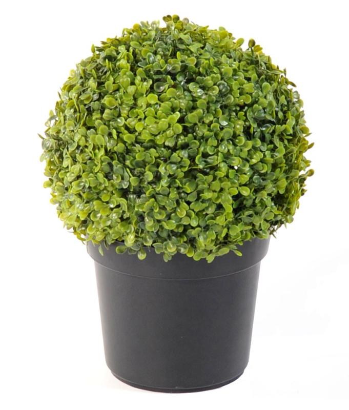 Plante artificielle Buis en pot - intérieur extérieur -H.38 cm vert