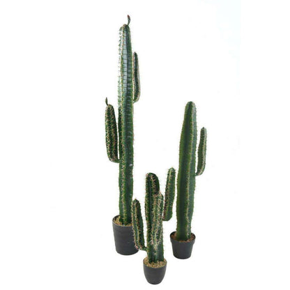 Cactus artificiel Cereus - Plante artificielle pour intérieur - H.110cm vert