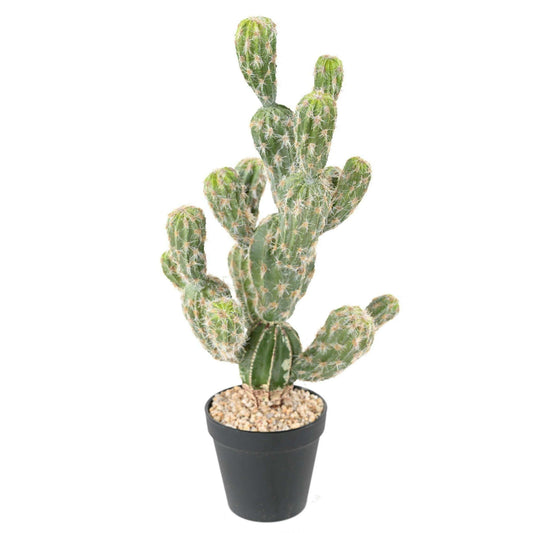 Cactus artificiel Echinocereus - plante synthétique d'intérieur - H.44cm