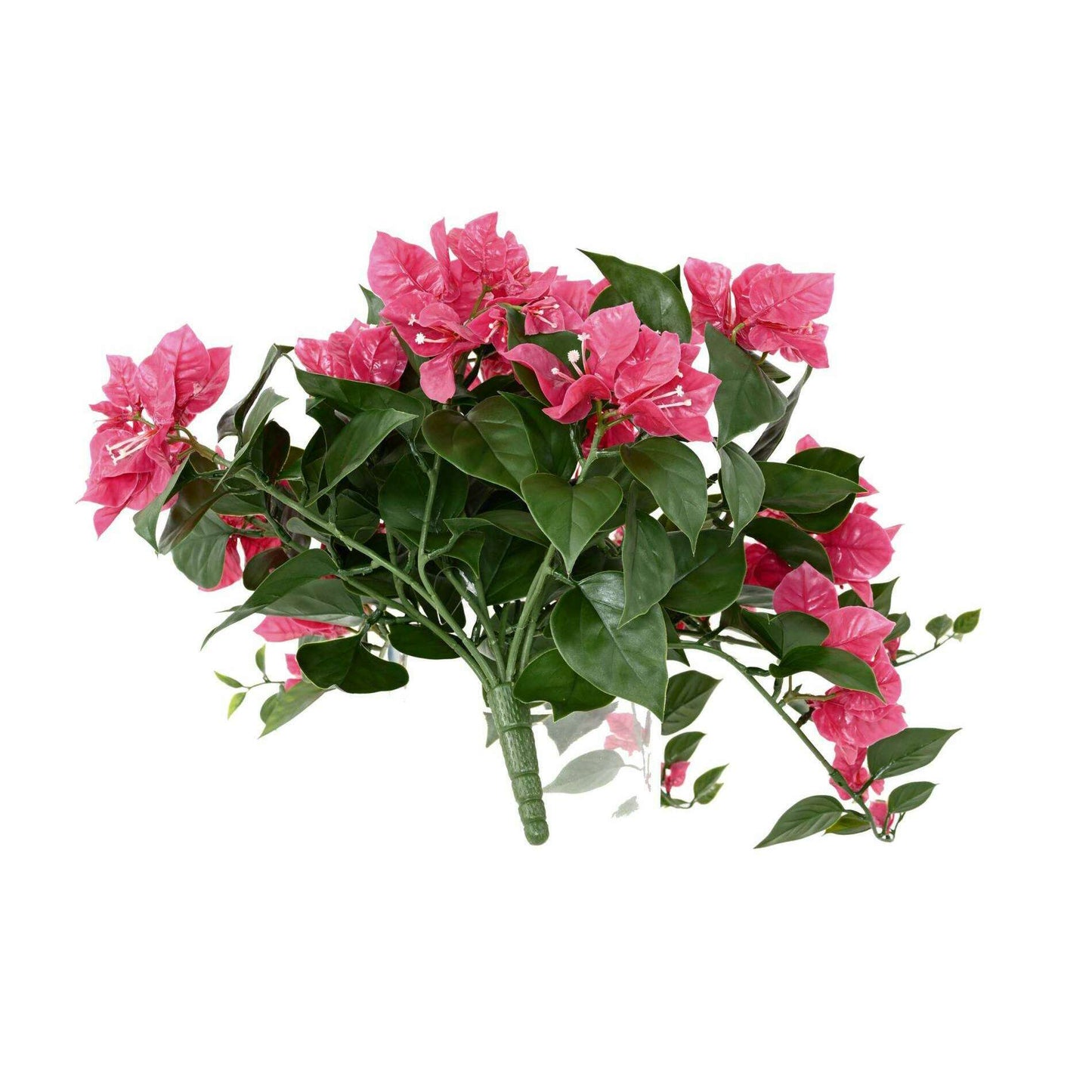 Chute artificielle fleurie Bougainvillier large UV - plante d'extérieur - H.40cm fuchsia