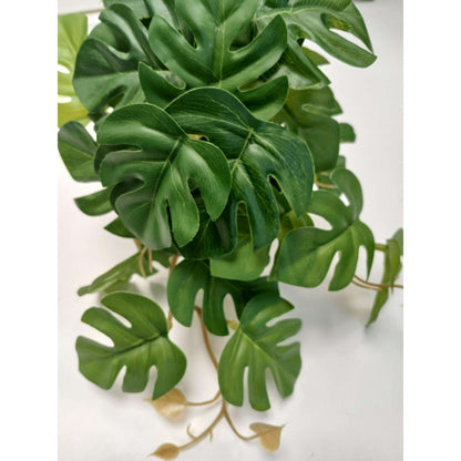 Chute artificielle Philo monstera - plante d'intérieur - H.18cm vert