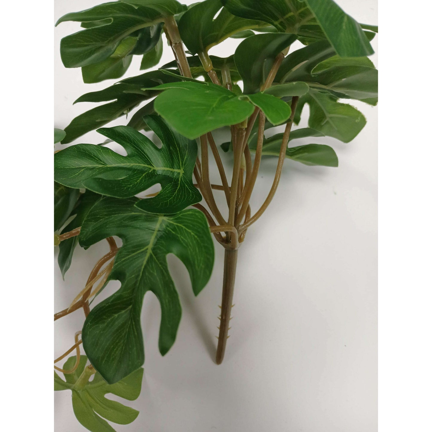 Chute artificielle Philo monstera - plante d'intérieur - H.18cm vert