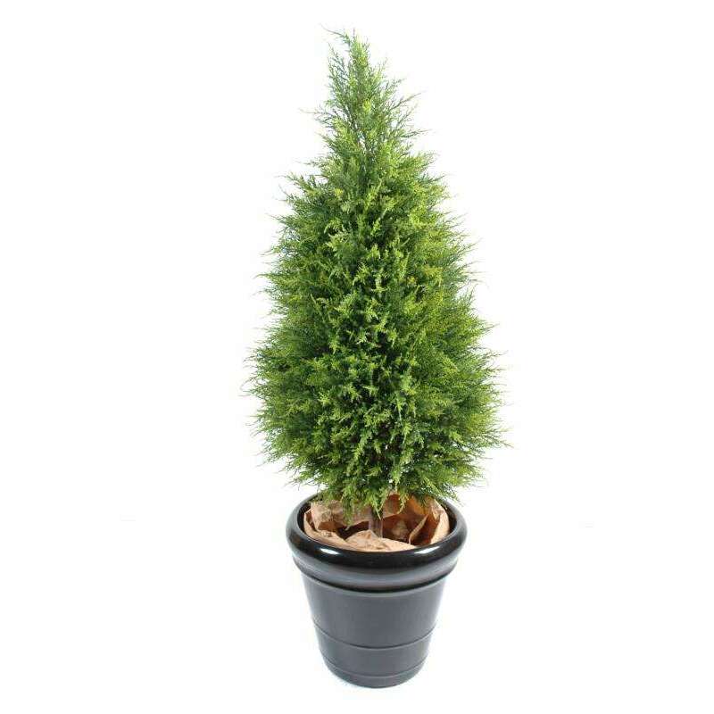 Cyprès artificiel Juniperus vert/jaune 160cm