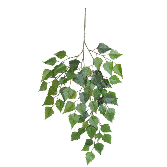 Feuillage artificiel Branche de bouleau - composition florale - H.70cm vert