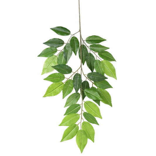 Feuillage artificiel branche de Charme - composition florale - H.65cm vert