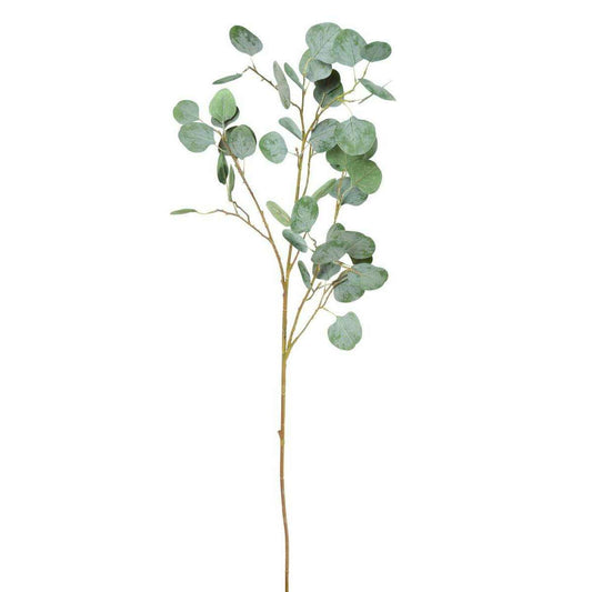 Feuillage artificiel Branche Eucalyptus - composition florale - H.118cm vert