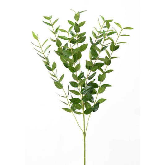 Feuillage artificiel Branche Eucalyptus - composition florale - H.60cm vert