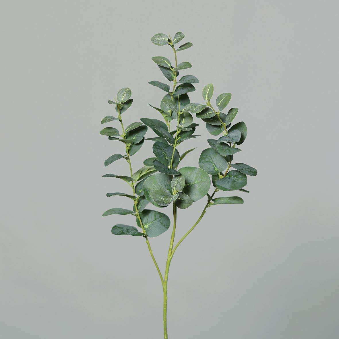 Feuillage artificiel Branche Eucalyptus - composition florale - H.92cm vert