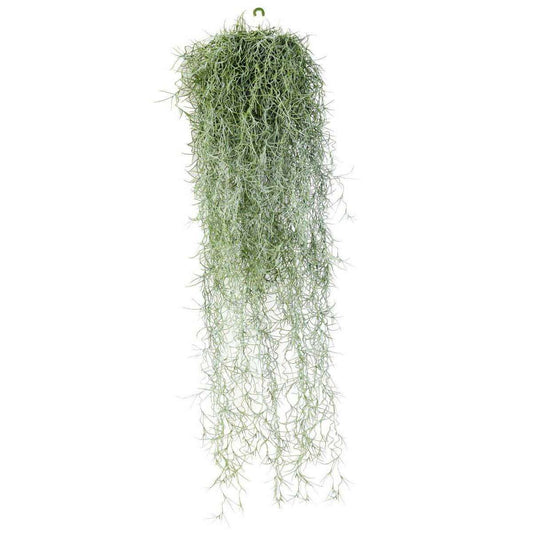 Feuillage artificiel chute de Tillandsia - mousse espagnole - H.60cm vert gris