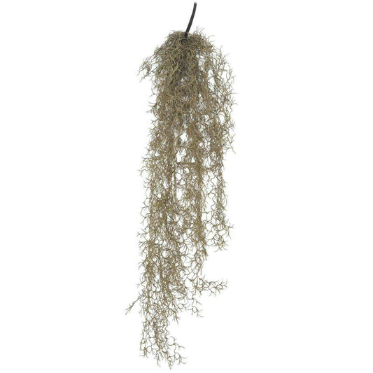 Feuillage artificiel chute de Tillandsia - mousse espagnole - H.95cm marron