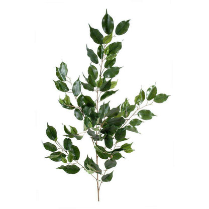 Feuillage artificiel Ficus exotica - composition florale - H.108cm vert