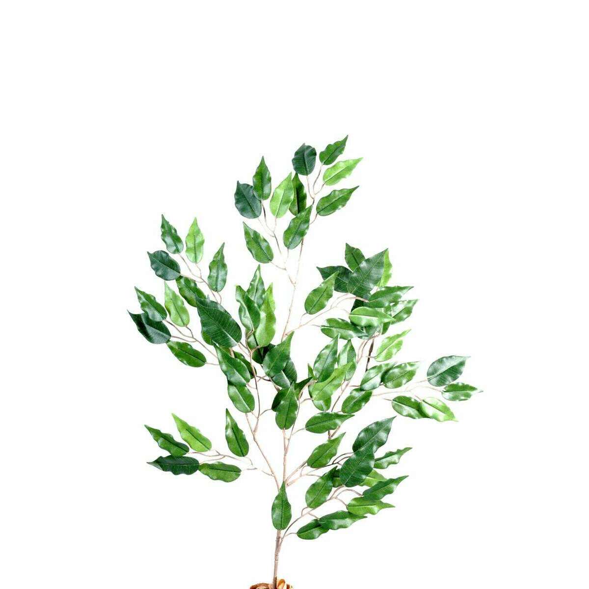 Feuillage artificiel Ficus mini spray - composition florale - H.65cm vert