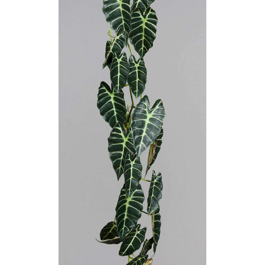 Feuillage artificiel Guirlande Alocasia - plante verte d'intérieur - H.120cm