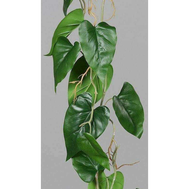 Feuillage artificiel Guirlande Anthurium - plante verte d'intérieur - H.115cm