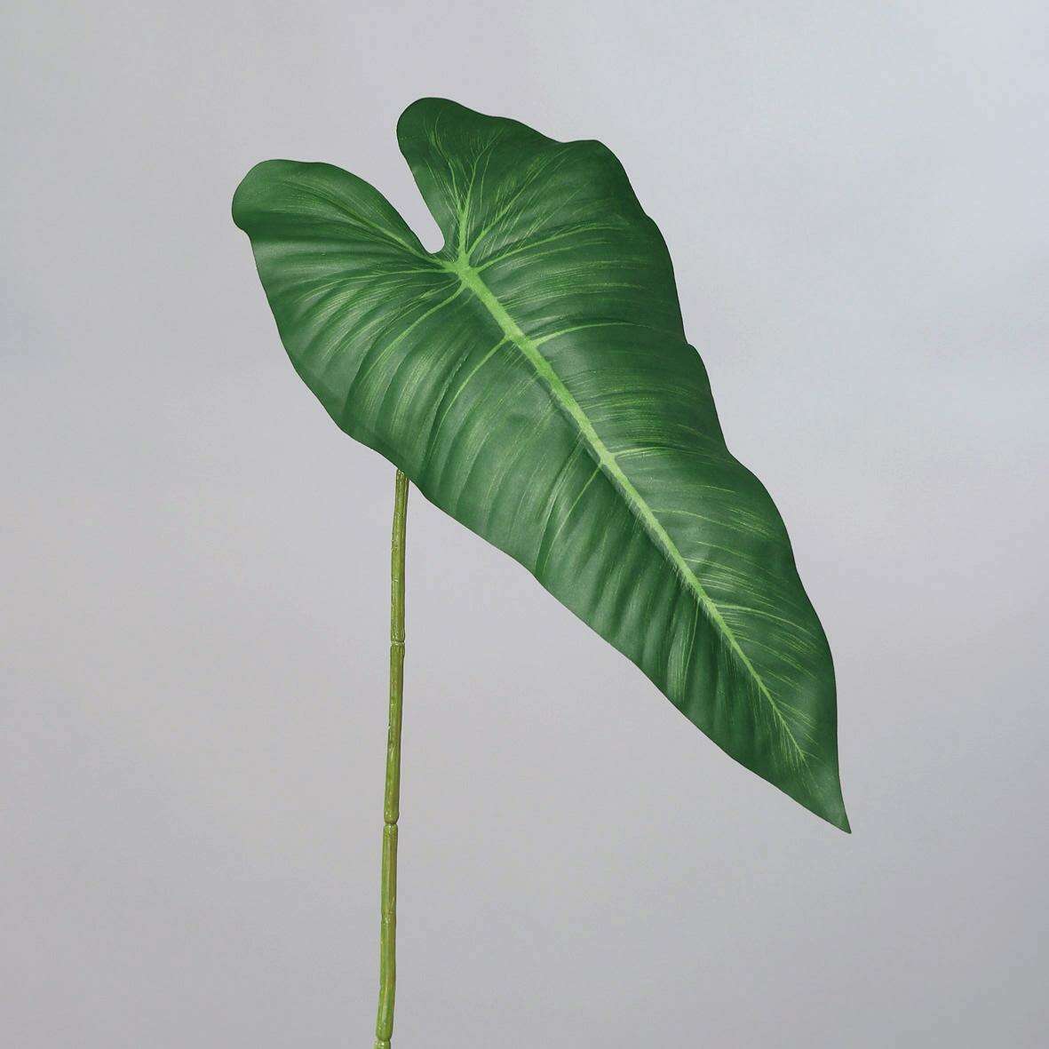 Feuille artificielle de Philodendron - décoration d'intérieur - H.108cm vert