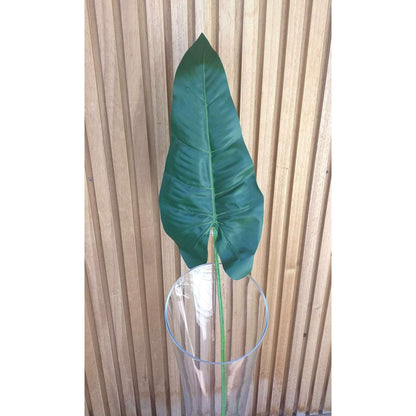 Feuille artificielle de Philodendron - décoration d'intérieur - H.108cm vert