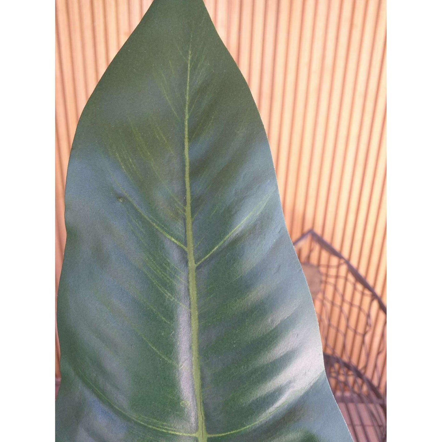 Feuille artificielle de Philodendron - décoration d'intérieur - H.108cm vert