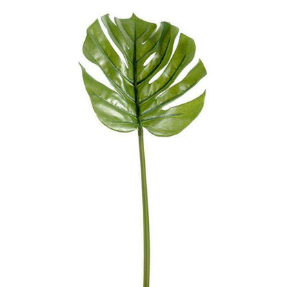 Feuille artificielle de Philodendron - décoration d'intérieur - H.45cm vert