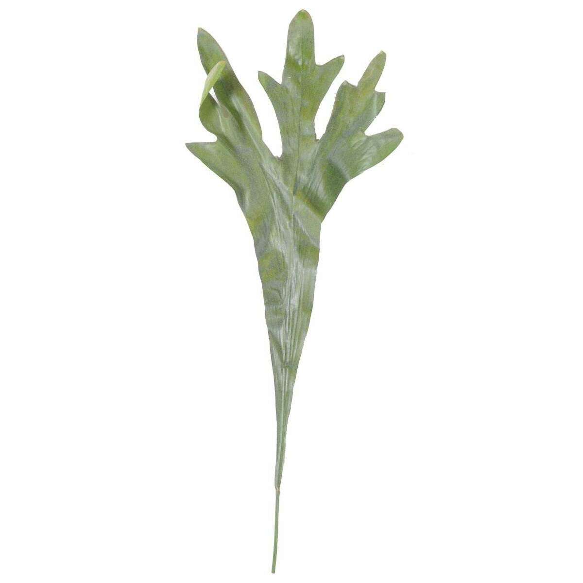 Feuille artificielle Platycerium - fougère corne d'élan - H.68cm vert