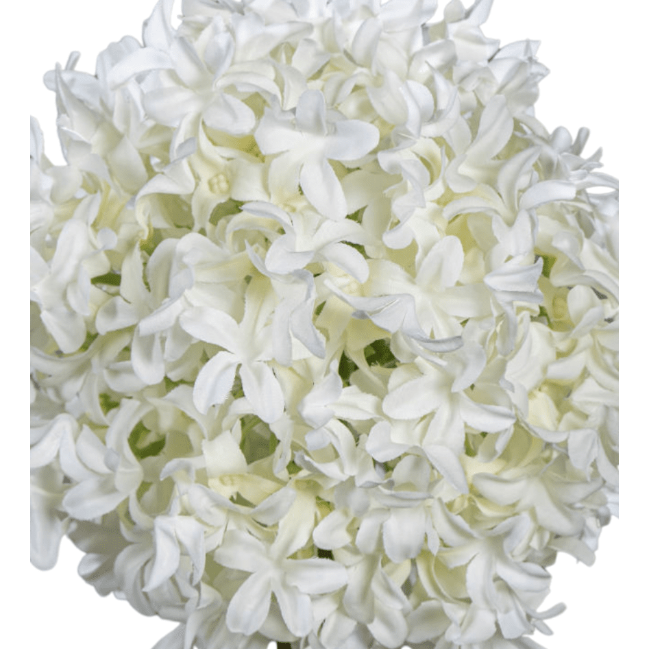 Fleur artificielle Allium tige d'ail d'ornement - composition bouquet - H.79cm crème