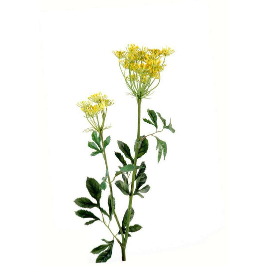 Fleur artificielle Ammi Majus fleur d'évêque - composition bouquet - H.75cm jaune