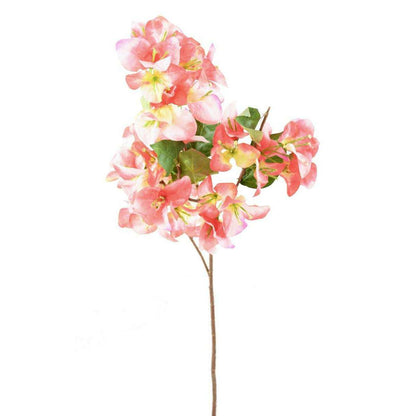 Fleur artificielle branche de bougainvillier - 55 fleurs 5 feuilles - H.70cm rose