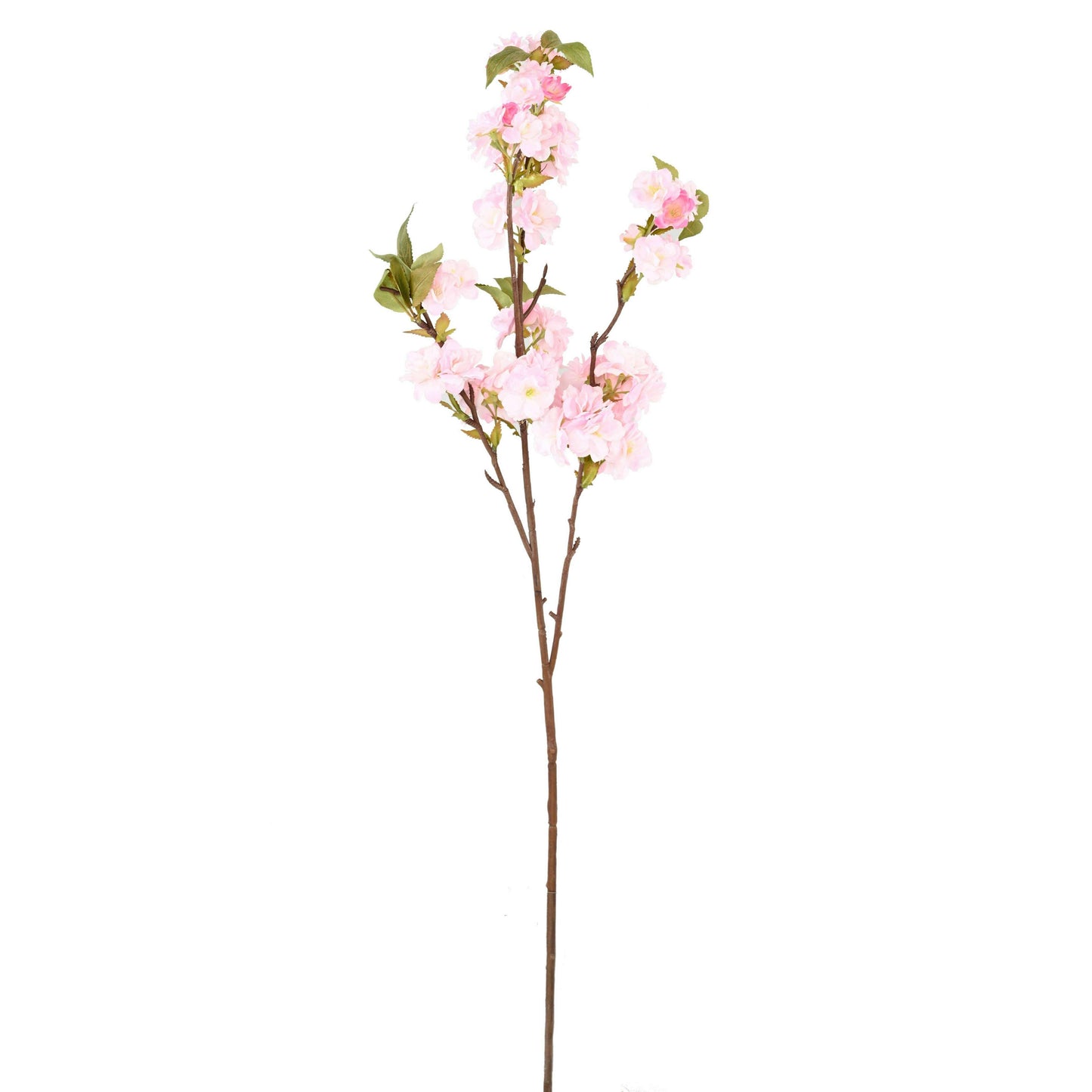 Fleur artificielle branche de cerisier - 57 fleurs - H.92cm rose clair