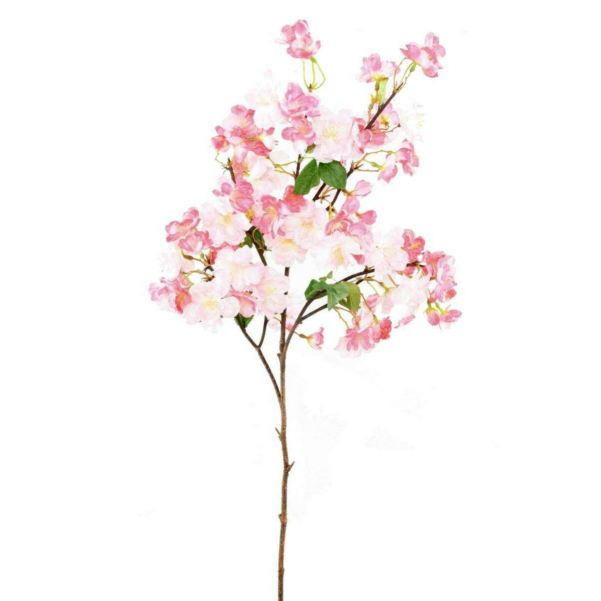 Fleur artificielle branche de cerisier - 85 fleurs 16 feuilles - H.105cm rose