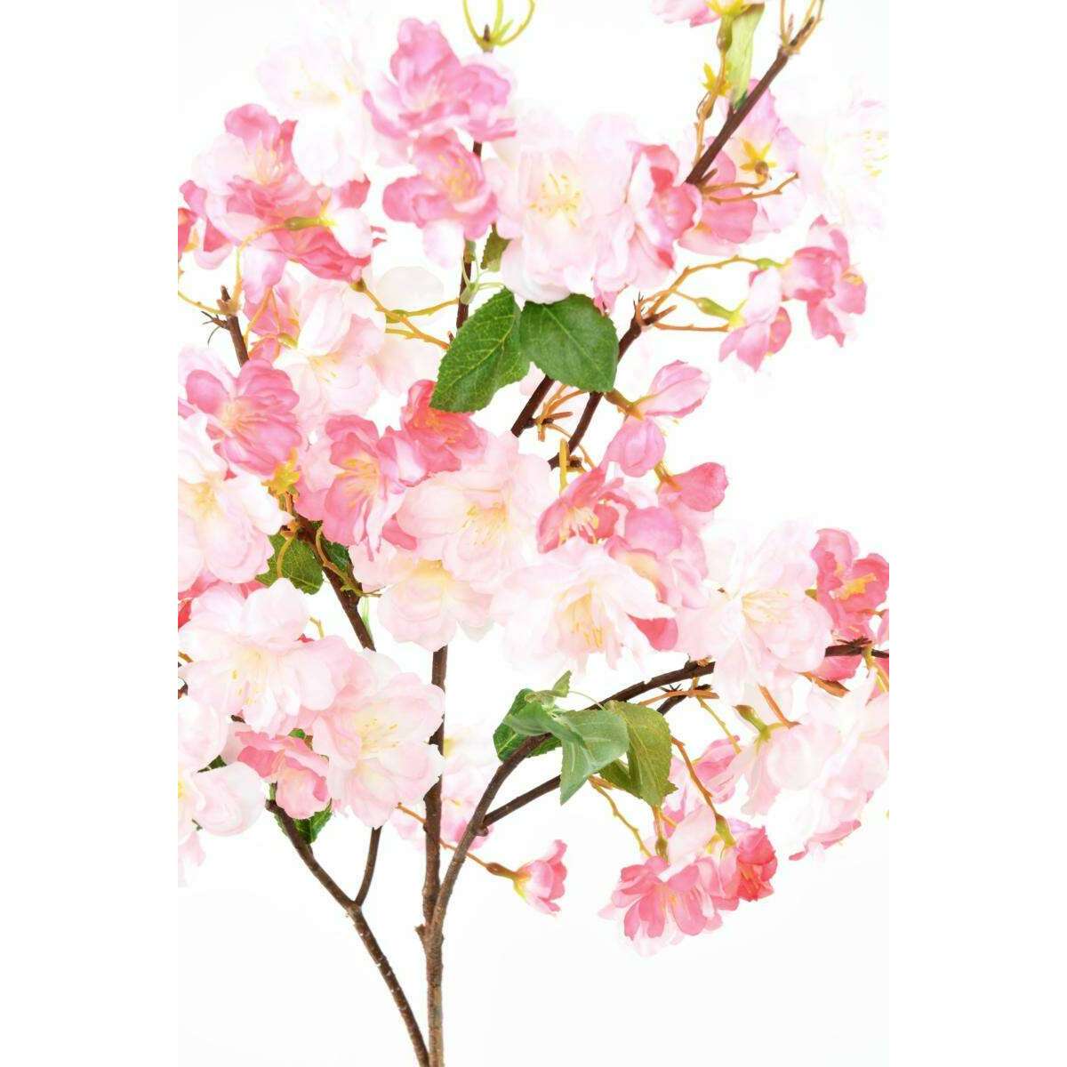 Fleur artificielle branche de cerisier - 85 fleurs 16 feuilles - H.105cm rose