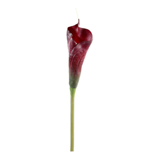 Fleur artificielle Calla Arome haute qualité - composition bouquet - H.80 cm rouge brun