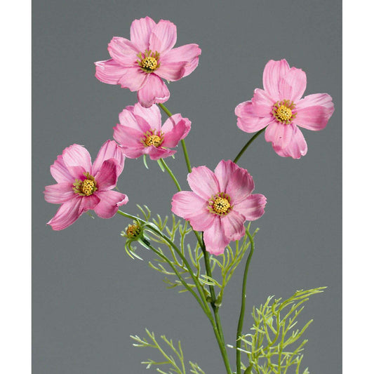 Fleur artificielle Cosmos - composition création florale - H.67cm rose