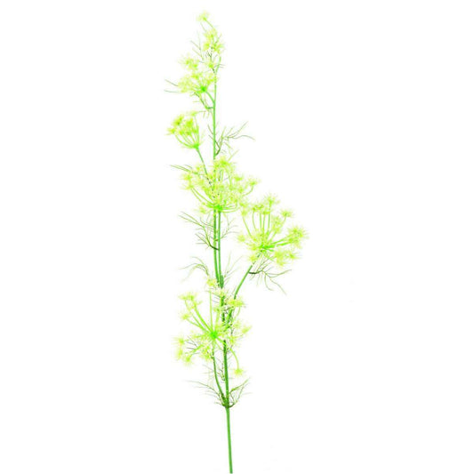 Fleur artificielle Daucus Carota - création bouquet pour intérieur - H. 120cm blanc