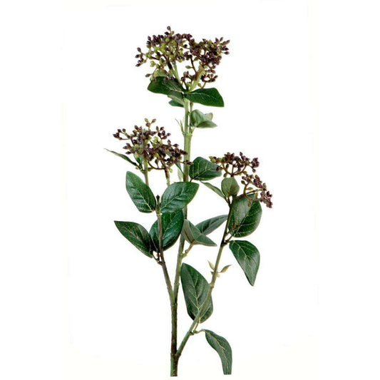 Fleur artificielle de Viburnum - création florale intérieur - H.80cm violet