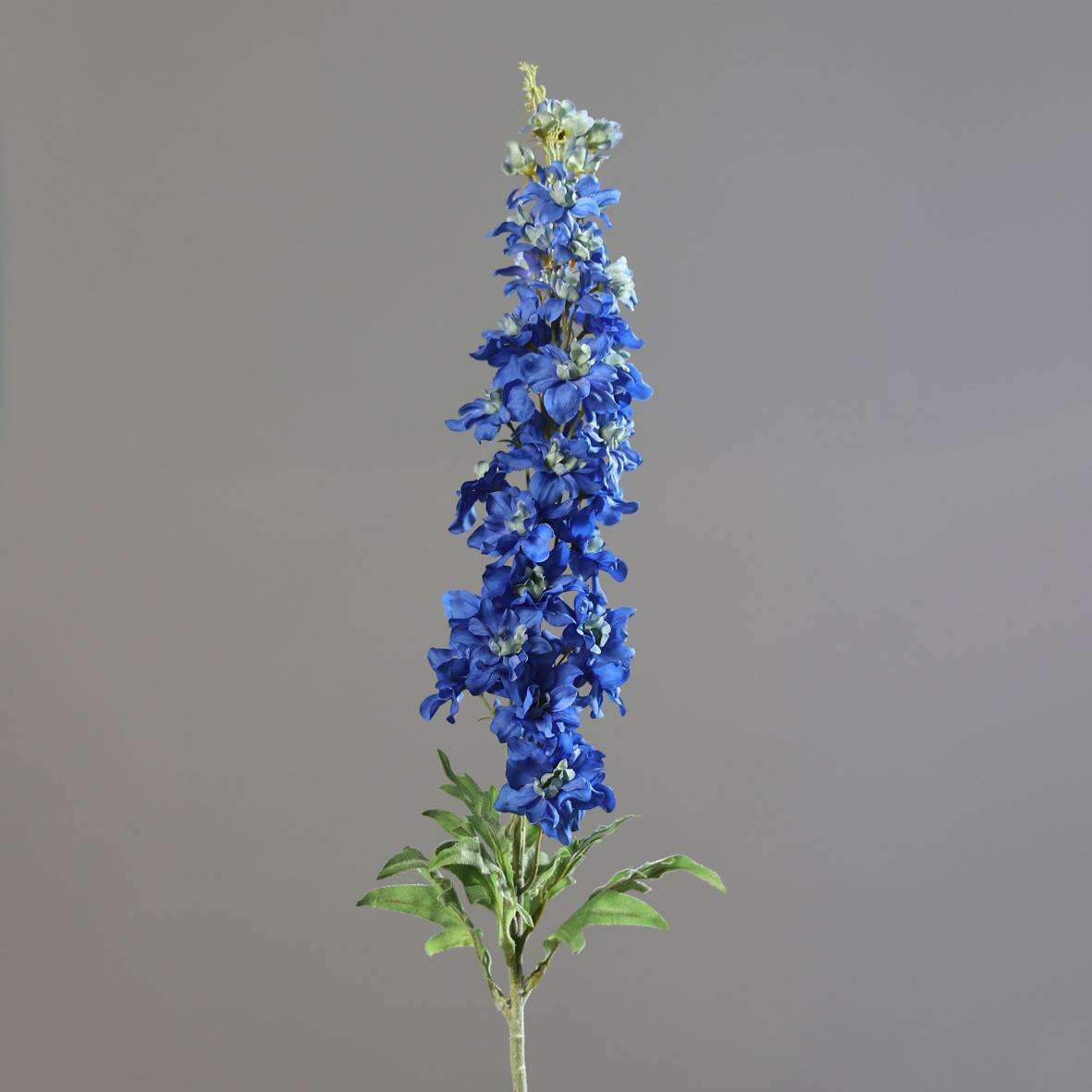 Fleur artificielle Delphinium - création de bouquet - H.107cm bleu