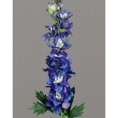 Fleur artificielle Delphinium - création de bouquet - H.78cm bleu