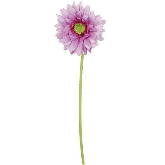 Fleur artificielle Gerbera - composition bouquet artificiel - H.50 cm parme