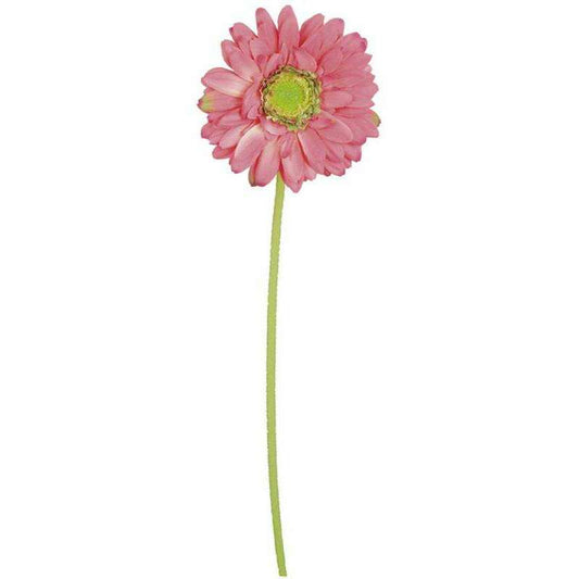 Fleur artificielle Gerbera - composition bouquet artificiel - H.50 cm rose